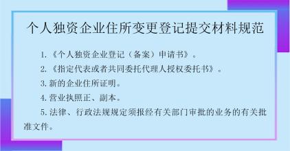 成都錦江區個(gè)人獨資企業(yè)變更登記材料?需要哪些材料?